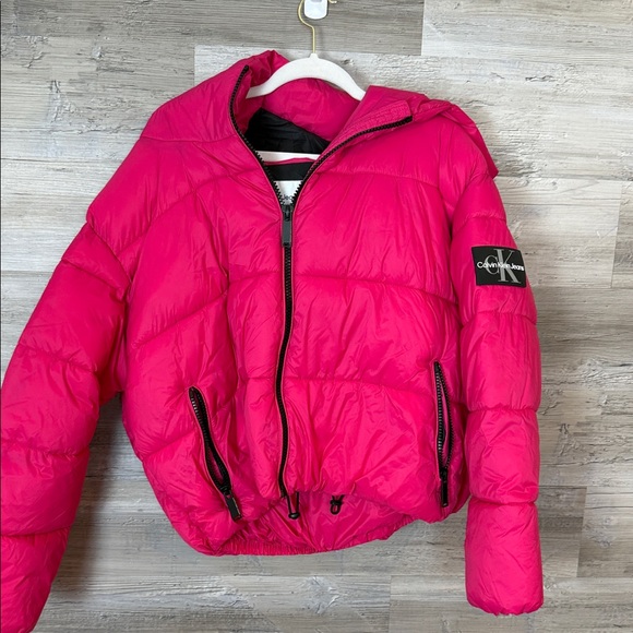 Calvin Klein Pink Puffer Jacket - Picture 1 of 3